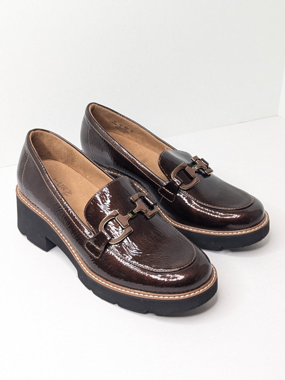 Naturalizer Corrine Platform Loafers Brown Womens 8.5